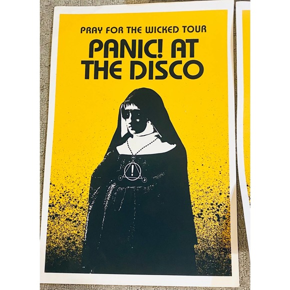 Panic At The Disco Official Tour Poster Silk Screen Print Art - Picture 2 of 7